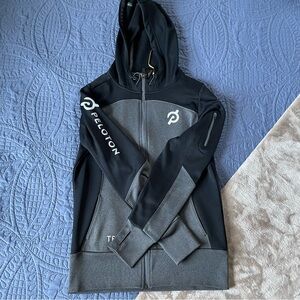 Peloton Black and Full-Zip Gray Hoodie
